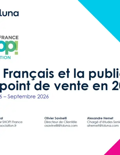 Etude Shopper SHOP! France 2026 Perception de la PLV en France